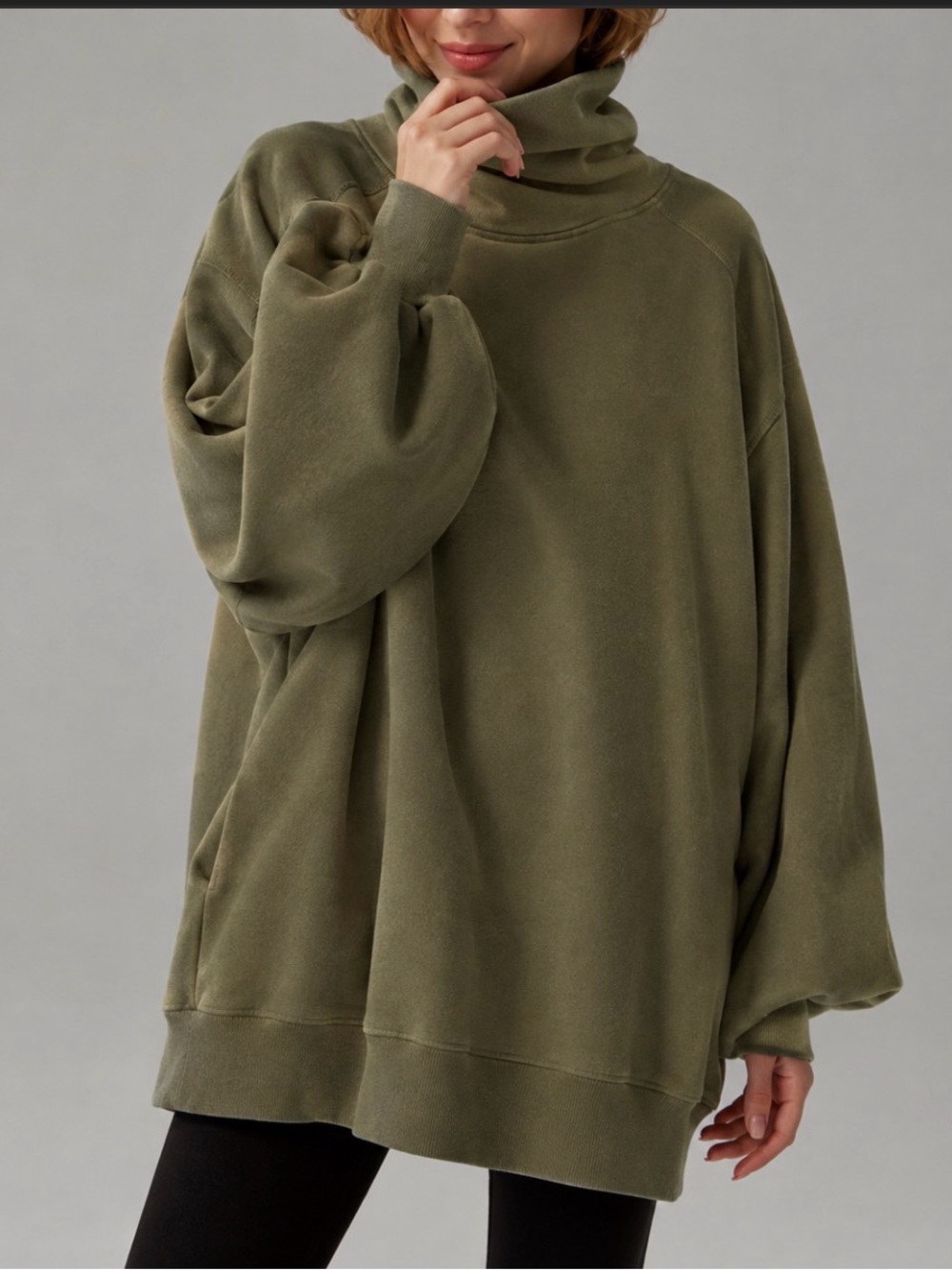 LIT Active Funnel Neck Sweatshirt Oversized Pullover XL-XXL